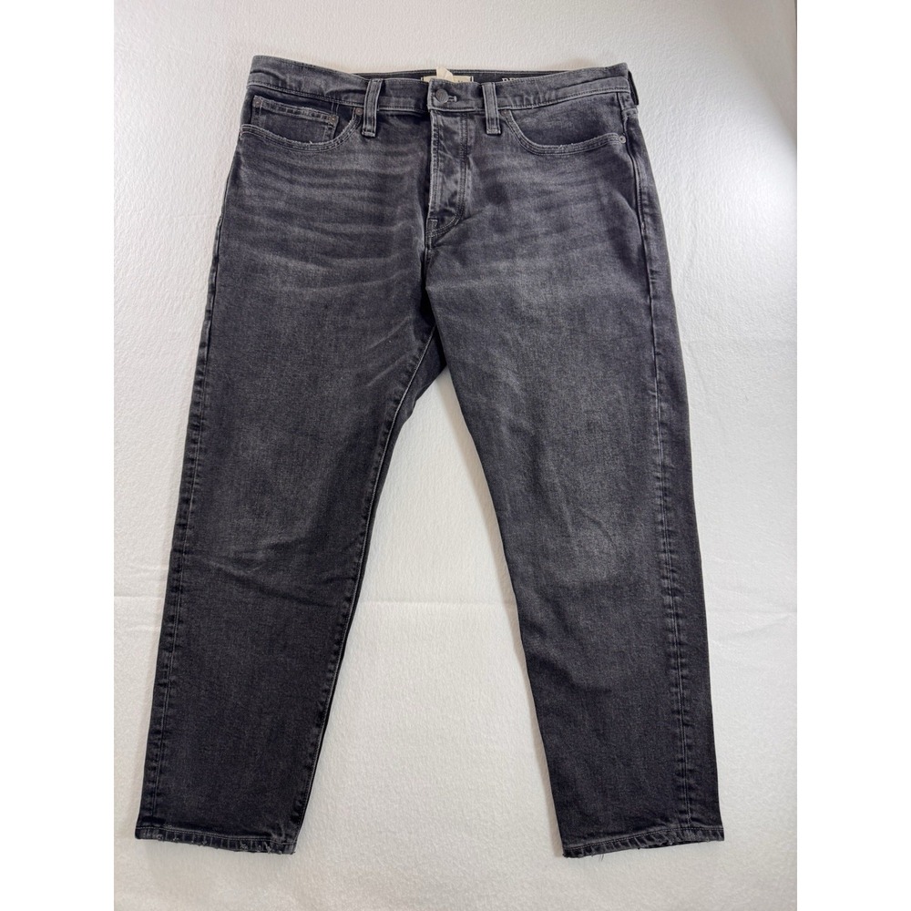 Madewell Relaxed Fit Mens Jeans 35x30 (Fits 37x25) Charcoal Washed Button Fly
